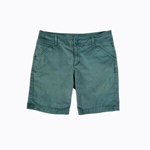 Lee Chino Mid-Rise Shorts Sz 6M Aqua Cotton Basic Preppy Beachy Nautical Classic